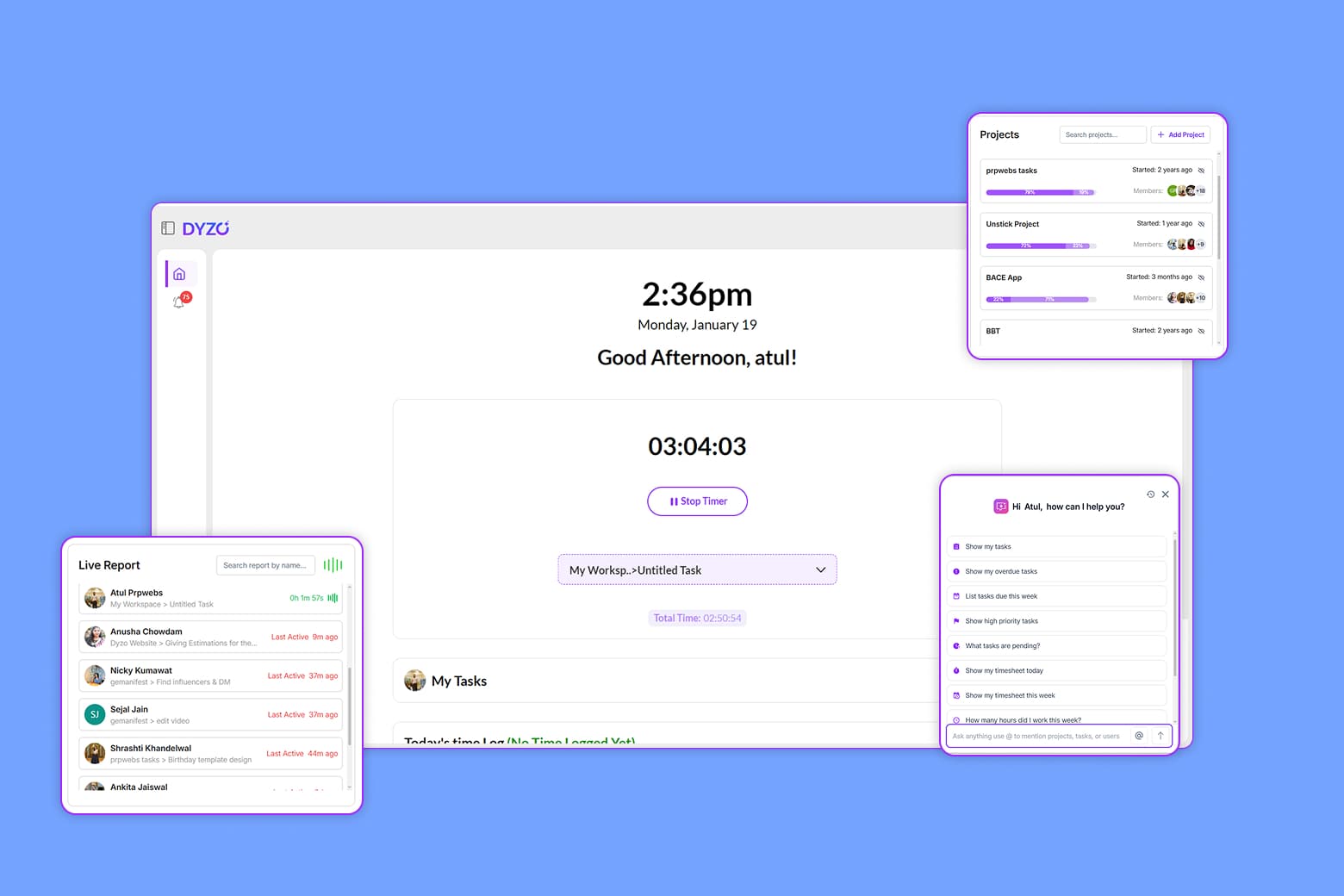 Remote Work Monitoring Software for Modern Teams | Dyzo.ai