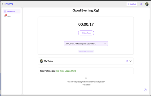 Timer running screenshot